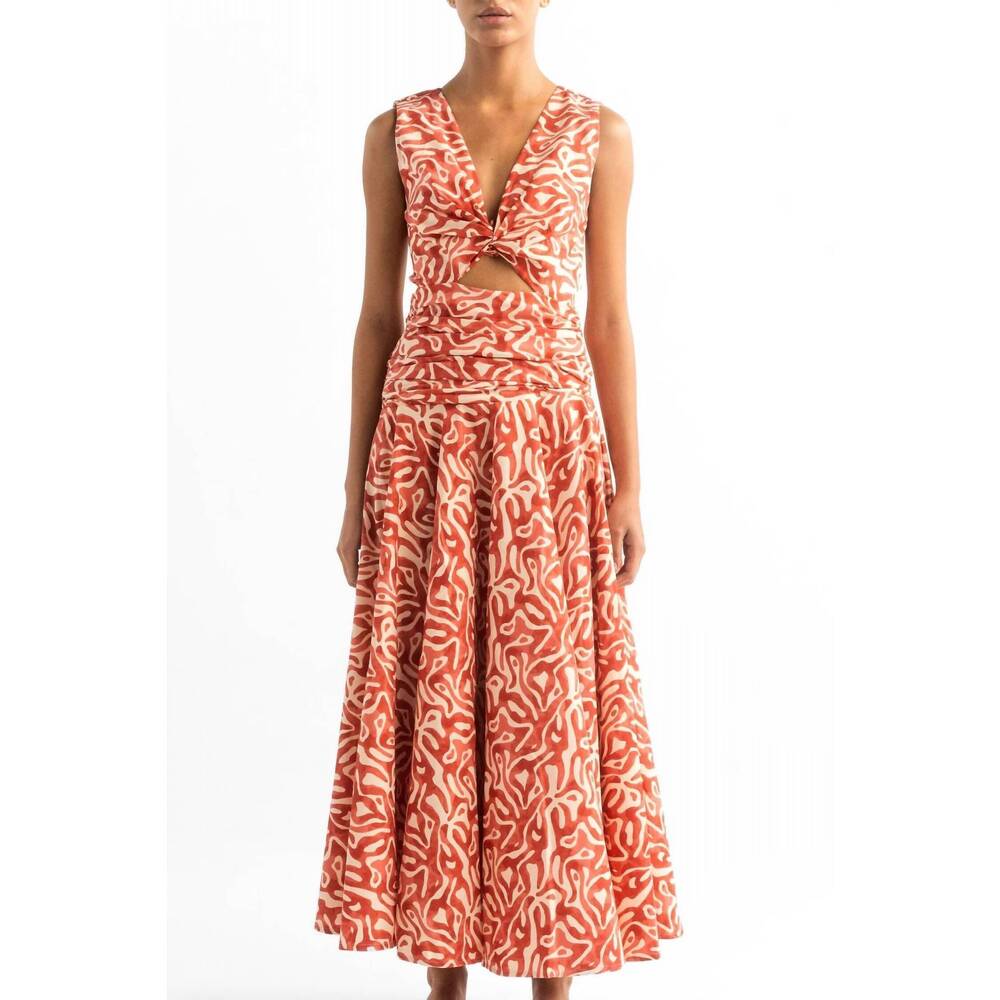 NEW ENCANTADORE giovanna dress in coral domus